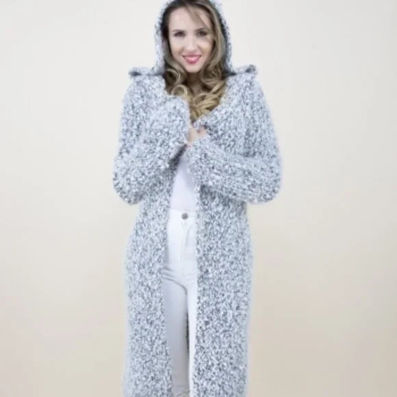 PLUSH HOODIE CARDIGAN - Picture 6 of 6